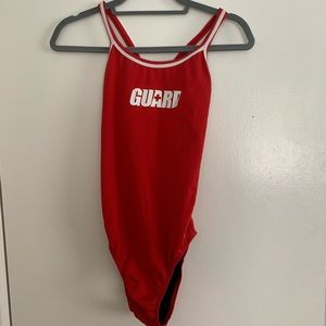 DOLPHIN LIFEGAURD ONE PIECE BATHING SUIT